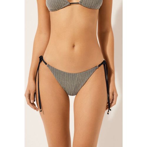 Bas de maillot brésilien Golden Stripes Taille S - Calzedonia - Modalova