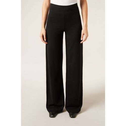 Pantalon palazzo en punto Milano Taille L - Calzedonia - Modalova