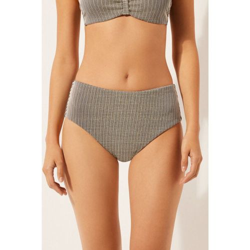 Bas de maillot montant Golden Stripes Taille L - Calzedonia - Modalova