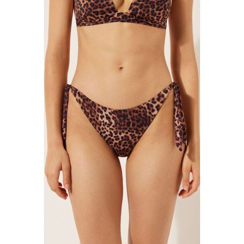 Bas de Maillot à Lanières Brown Animalier Taille S - Calzedonia - Modalova