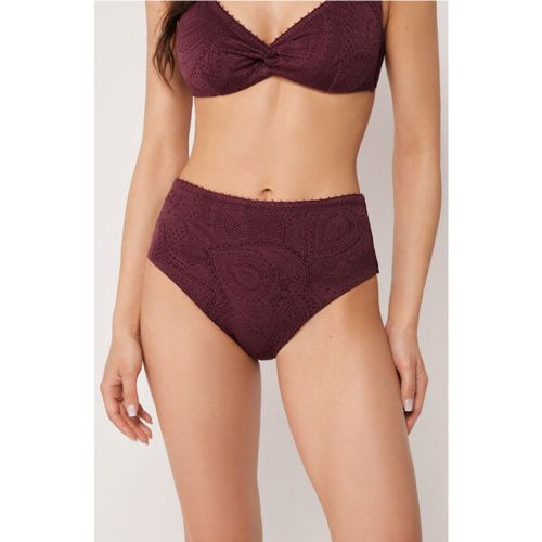 Bas de Maillot de Bain Taille Haute Precious Jacquard Taille L - Calzedonia - Modalova