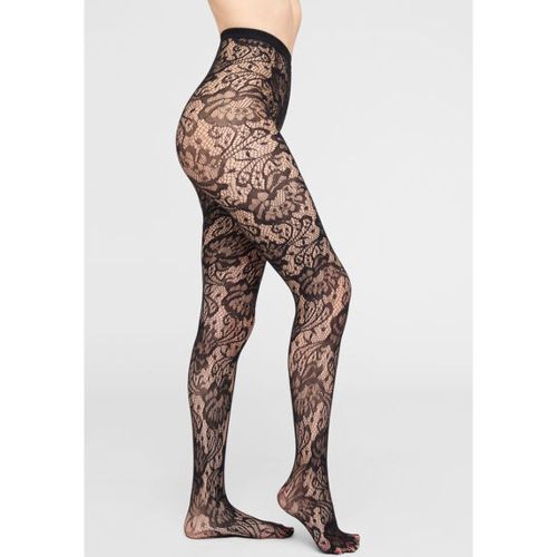 Collant en résille fleurie Taille M/L - Calzedonia - Modalova