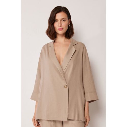 Blazer coupe ample avec lin Taille M-L - Calzedonia - Modalova