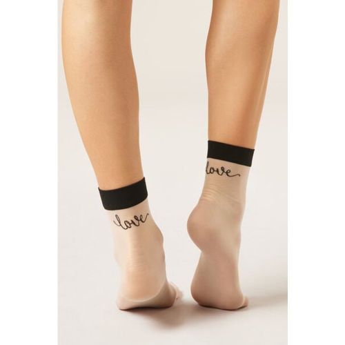 Chaussettes voile « Love » Taille TAILLE UNIQUE - Calzedonia - Modalova
