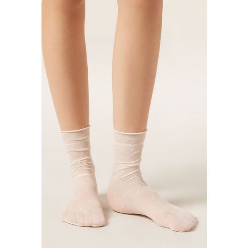 Chaussettes voile à pois Taille TAILLE UNIQUE - Calzedonia - Modalova