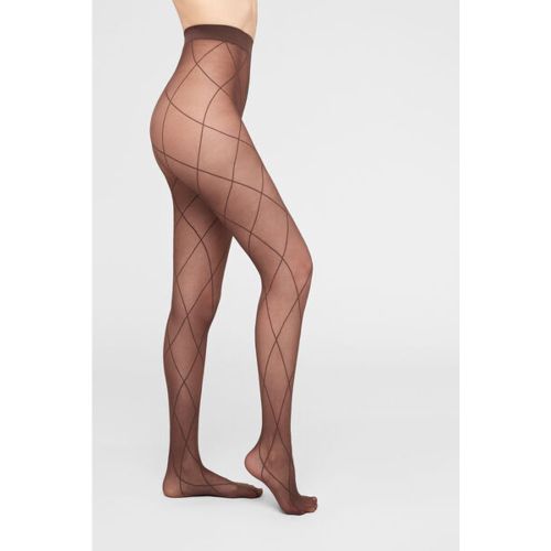 Collant voile à losanges Taille XS/S - Calzedonia - Modalova
