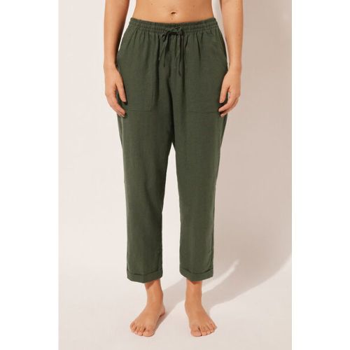 Pantalon en lin et viscose Taille L - Calzedonia - Modalova