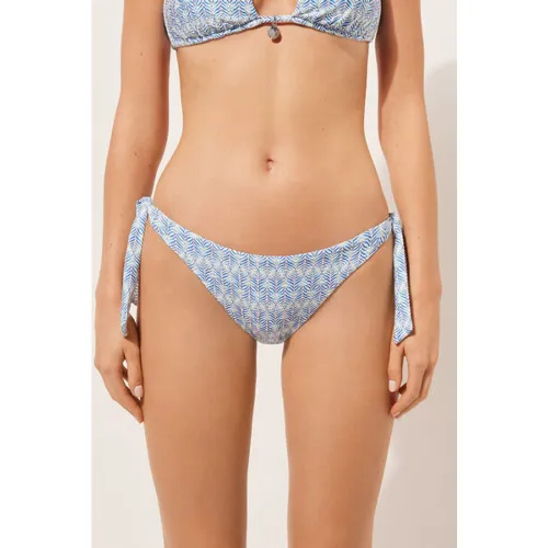 Bas de maillot à lanières Delicate Geometric Taille L - Calzedonia - Modalova