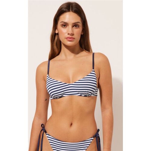 Bas de maillot à lanières Nautical Stripes Taille L - Calzedonia - Modalova