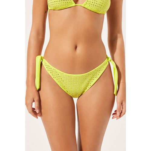 Bas de maillot brésilien avec nœuds Luxury Stones Taille S - Calzedonia - Modalova