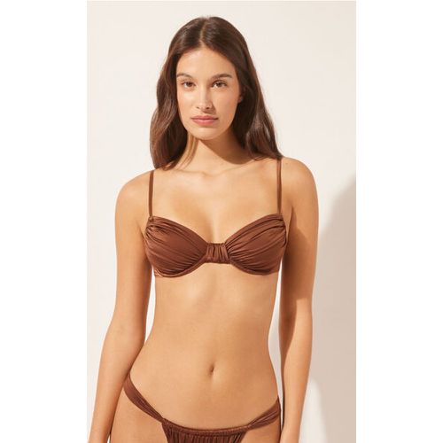 Haut de Maillot Balconnet Shiny Satin Taille 36 - Calzedonia - Modalova