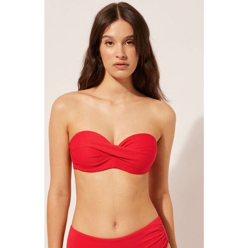 Haut de maillot bandeau à rembourrage léger Classic Piquet Taille 40 - Calzedonia - Modalova