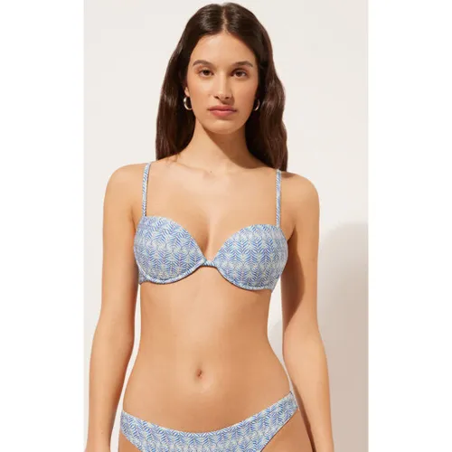 Haut de maillot push-up rembourré Delicate Geometric Taille 34 - Calzedonia - Modalova