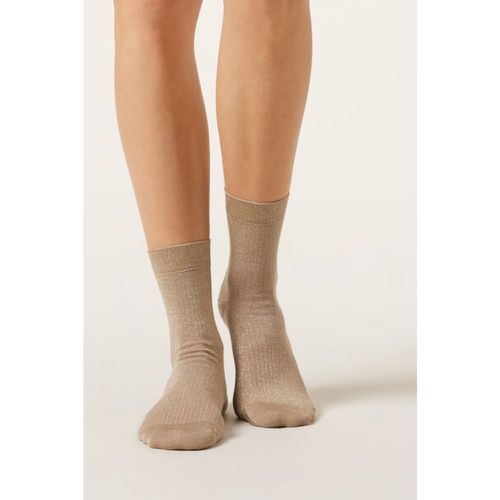 Chaussettes côtelées glitter Taille TAILLE UNIQUE - Calzedonia - Modalova