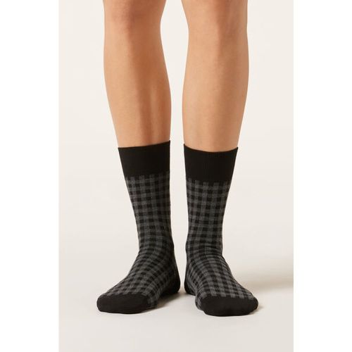 Chaussettes à motif vichy Taille TAILLE UNIQUE - Calzedonia - Modalova