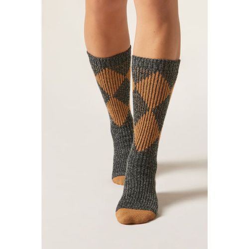 Chaussettes à motif losange Taille TAILLE UNIQUE - Calzedonia - Modalova