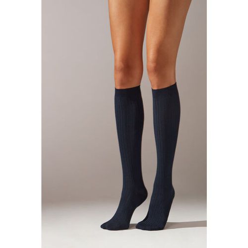 Chaussettes longues en cachemire côtelées Taille 39-41 - Calzedonia - Modalova