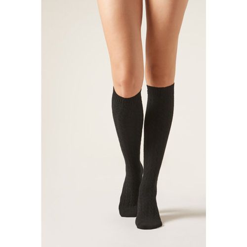 Chaussettes Longues en Cachemire à torsades Taille TAILLE UNIQUE - Calzedonia - Modalova