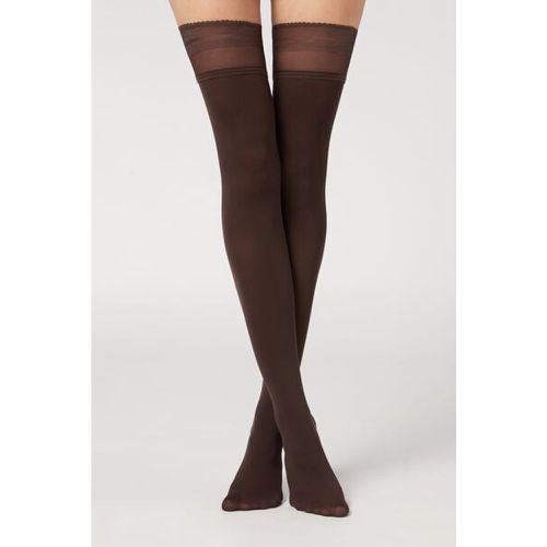 Bas Autofixants Opaques 50 Deniers Effet Toucher Doux Taille S/M - Calzedonia - Modalova