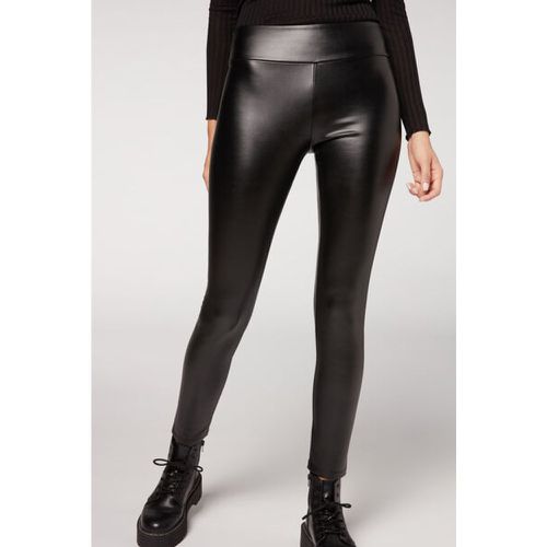 Legging Thermique Effet Cuir Taille M - Calzedonia - Modalova