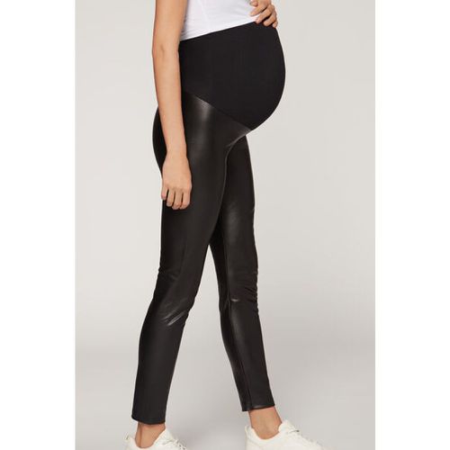 Legging effet enduit de maternité Taille L - Calzedonia - Modalova