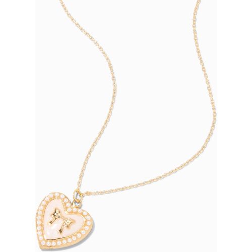 Collier à médaillon perlé nœud couleur - Claire's - Modalova