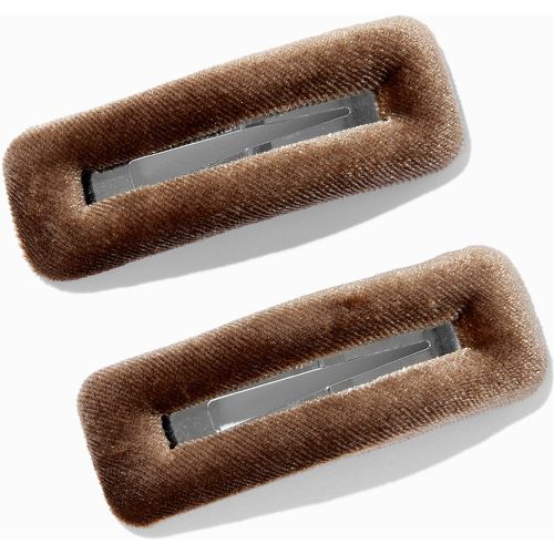 Barrettes clic clac en imitation velours - Lot de 2 - Claire's - Modalova