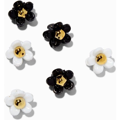 Mini pinces à cheveux marguerites et blanches - Lot de 6 - Claire's - Modalova