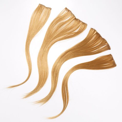 Extensions de cheveux synthétiques à clip pour cheveux blond caramel - Lot de 4 - Claire's - Modalova