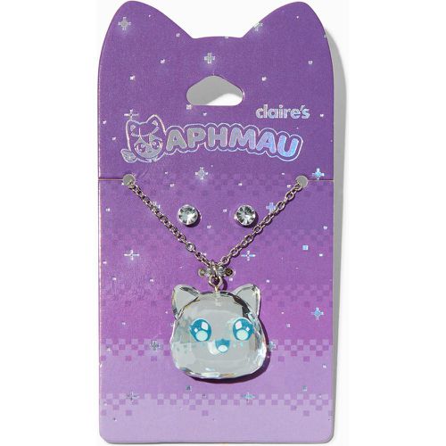 Boucles d'oreilles et collier chat en diamant d'imitation en exclusivité chez Claire’s Aphmau™ - Lot de 2 - Claire's - Modalova