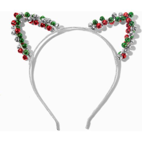 Serre-tête oreilles de chat clochettes de Noël - Claire's - Modalova