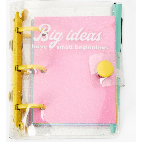 Mini journal à paillettes « Big Ideas Have Small Beginnings » - Claire's - Modalova