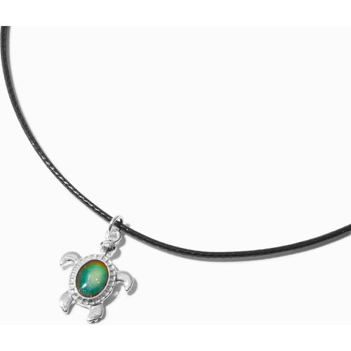 Collier d’humeur en cordon à pendentif tortue couleur argentée - Claire's - Modalova