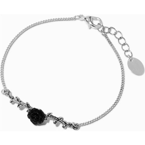 Bracelet de chaîne lierre et rose couleur argentée - Claire's - Modalova