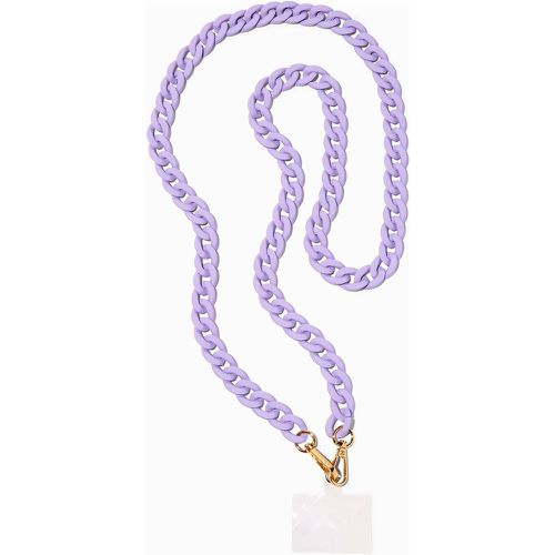 Lanière pour portable à porter en bandoulière en chaîne violette à maillons épais - Claire's - Modalova