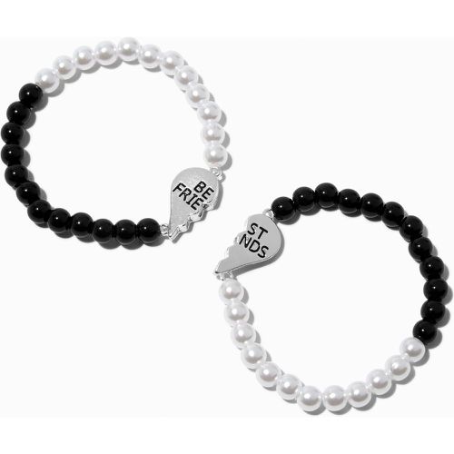 Bracelets perlés cœur fendu perles d'imitation et billes best friends - Lot de 2 - Claire's - Modalova