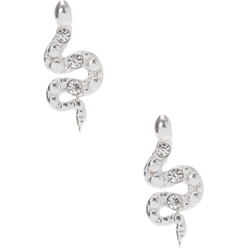 Clous d'oreilles serpents décorés en argent - Claire's - Modalova