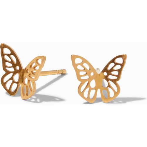 Clous d'oreilles papillon en titane couleur - Collection C Luxe - Claire's - Modalova