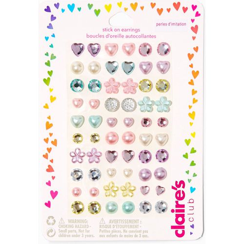 Boucles d'oreilles autocollantes pastel Club - Lot de 30 - Claire's - Modalova