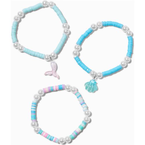 Bracelets élastiques perlés disques sirène Club - Lot de 3 - Claire's - Modalova