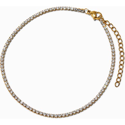 Bracelet de cheville tennis avec strass en zircon cubique d'imitation couleur - Claire's - Modalova