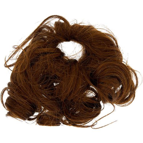Cheveux synthétiques bouclés châtains avec élastique - Claire's - Modalova