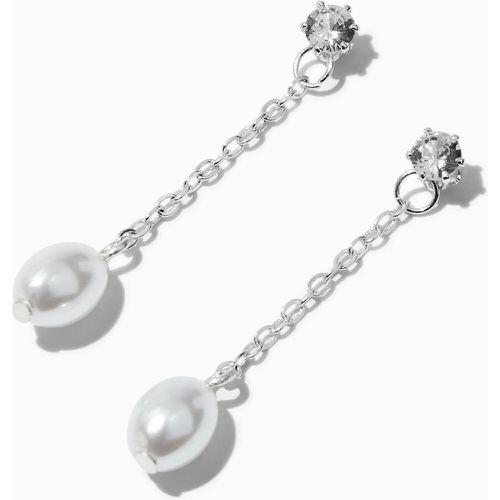 Pendantes linéaires 4 cm avec zircon cubique d'imitation perles d'imitation couleur - Claire's - Modalova