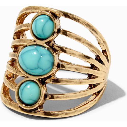 Bague turquoise d’imitation triple rang couleur - Claire's - Modalova