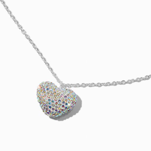 Collier à pendentif cœur en strass pavé couleur - Claire's - Modalova