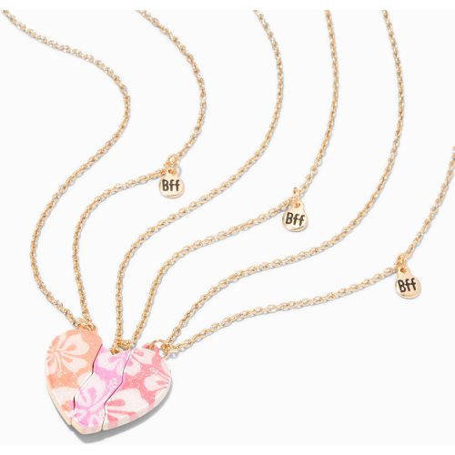 Colliers à pendentif cœurs et hibiscus best friends - Lot de 3 - Claire's - Modalova
