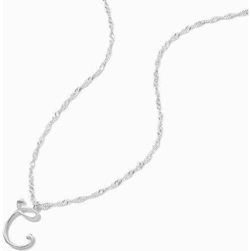 Collier à pendentif à initiale de grande taille couleur - C - Claire's - Modalova