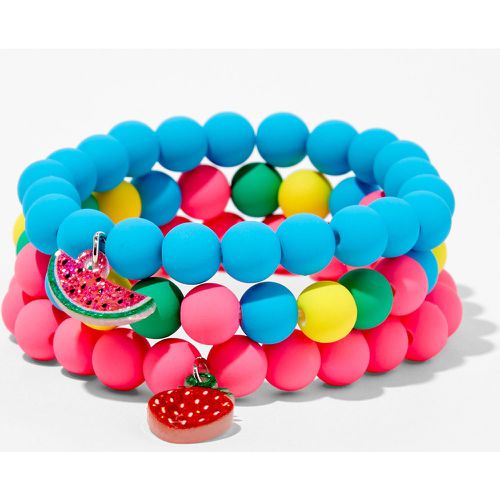 Bracelets élastiques perlés -- mats Club (lot de 3) - Claire's - Modalova