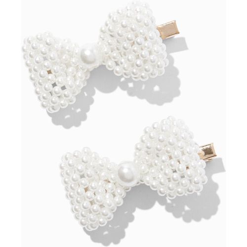 Barrettes à nœud en perle d'imitation - Lot de 2 - Claire's - Modalova