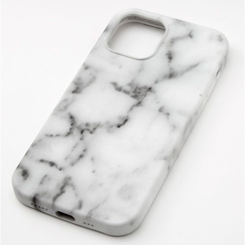 Coque de protection pour portable blanche effet marbré - Compatible avec iPhone 12/12 Pro - Claire's - Modalova